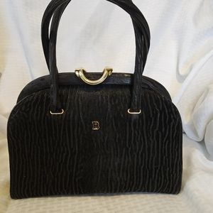 Bally Black Suede Handbag